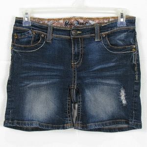 EUC Ariya Size W30 Distressed Bermuda Jean Shorts